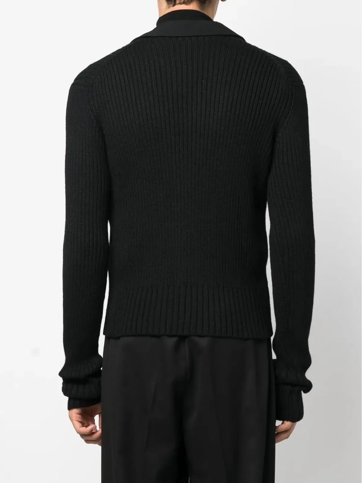 Yohji Yamamoto ブレザー風ウールカーディガン - 画像4
