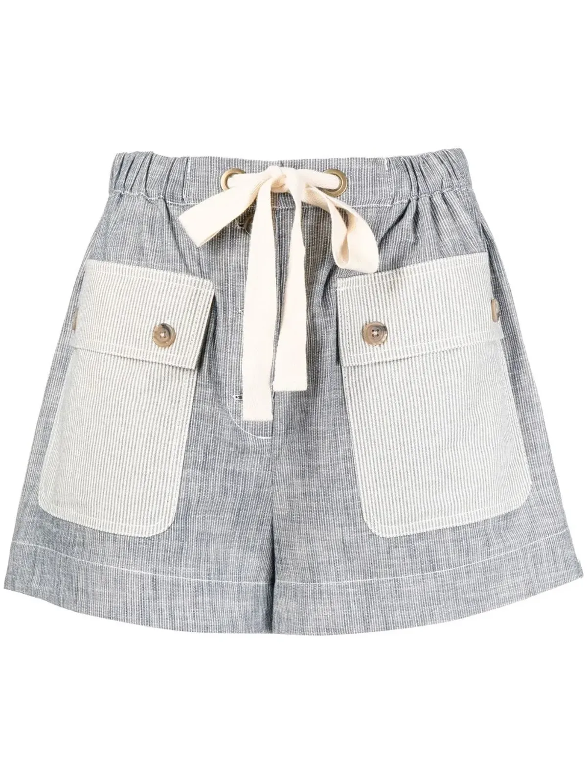 Ulla Johnson ドローストリングウエストショーツ - ブルー - 画像1