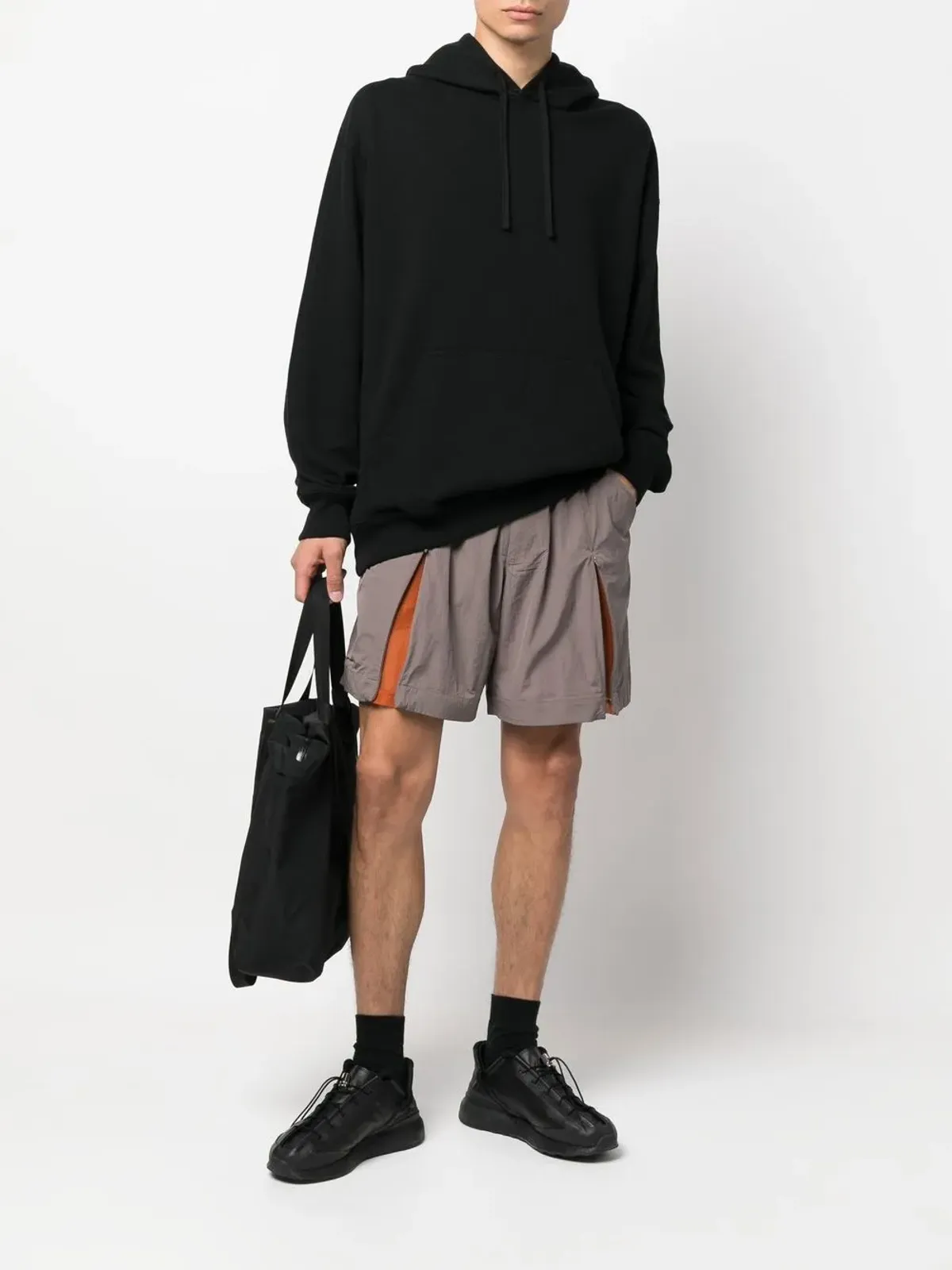 Y-3 カラー・ブロック トラックショーツ - 画像2