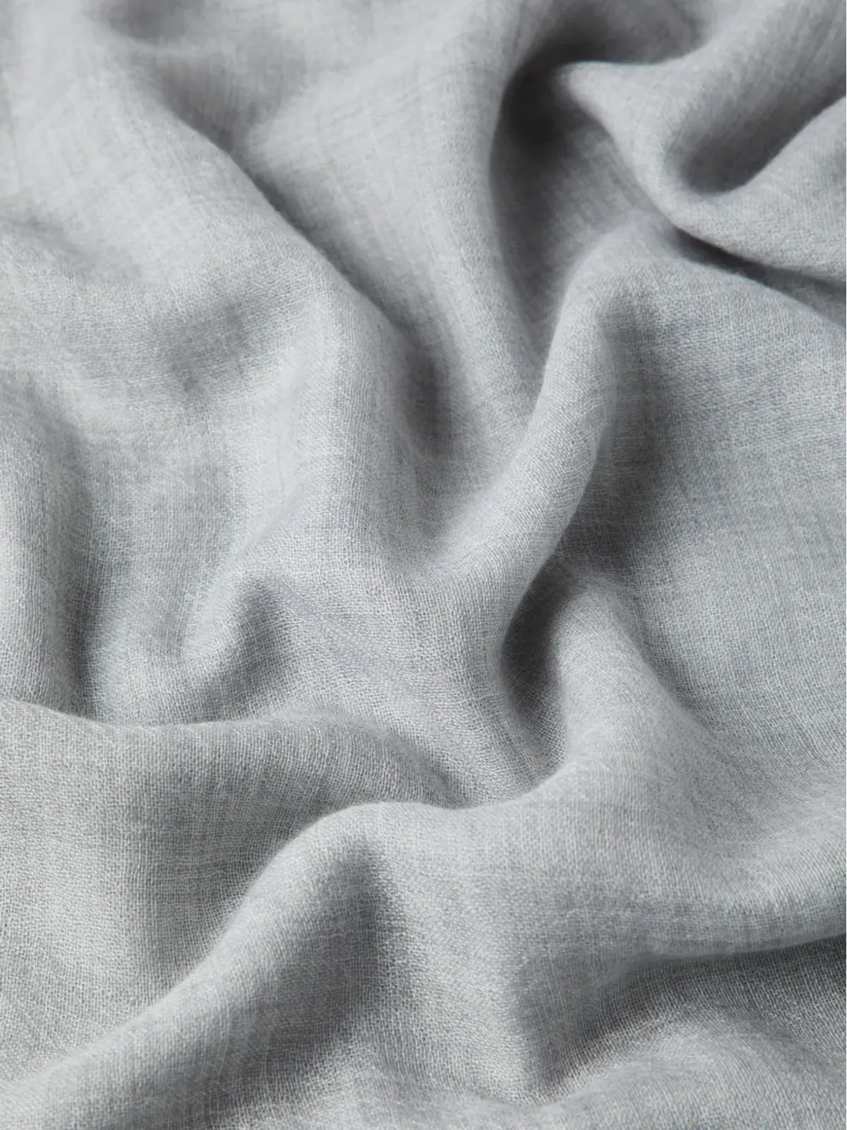 Brunello Cucinelli フリンジ付きカシミヤスカーフ - グレー - 画像4