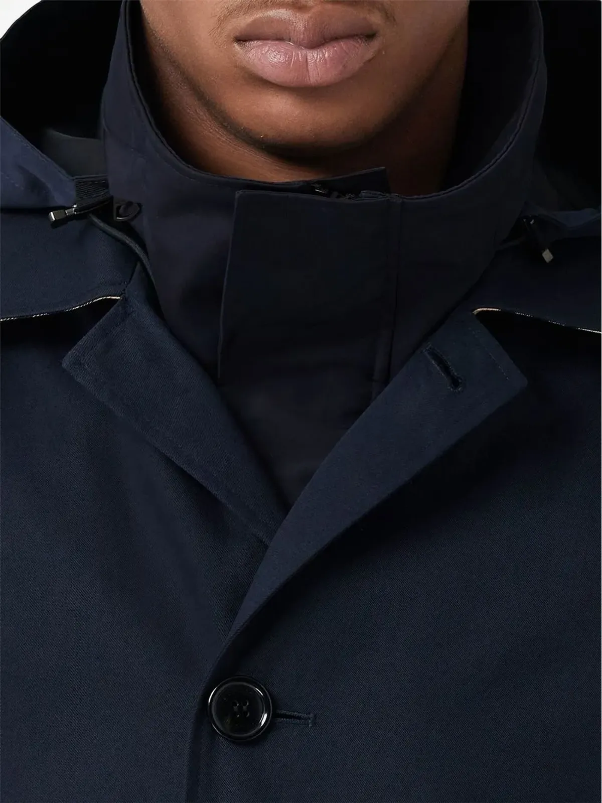 Burberry シングルブレスト フード付きコート - 画像5