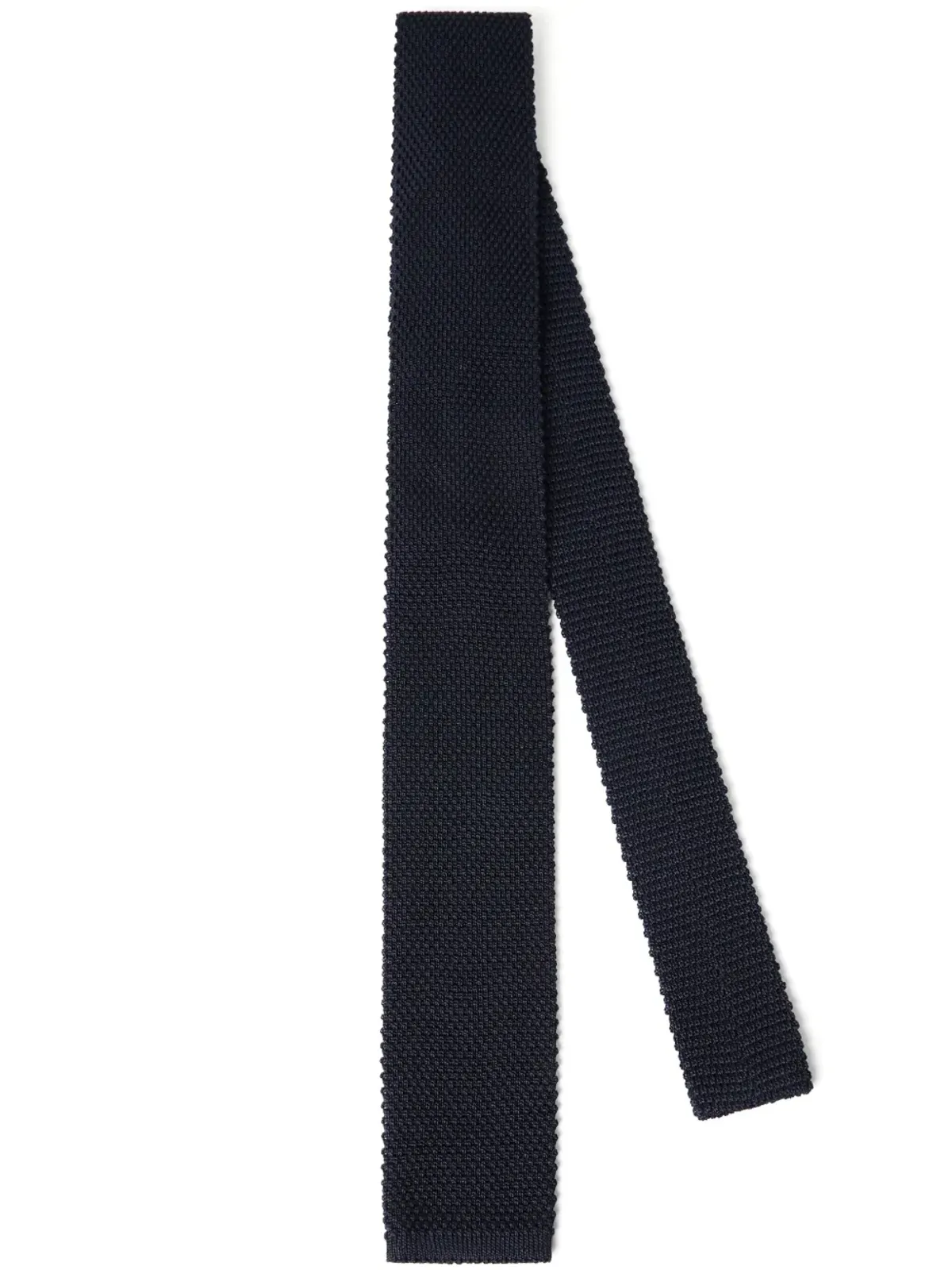 Brunello Cucinelli ロング細編みネクタイ - ブルー - 画像1