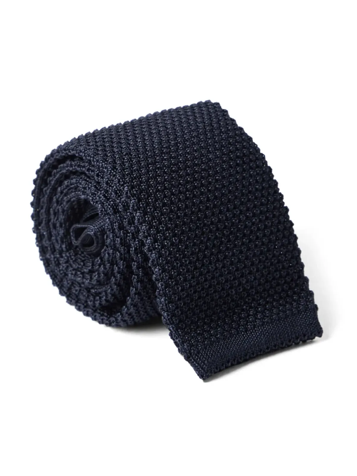 Brunello Cucinelli ロング細編みネクタイ - ブルー - 画像3