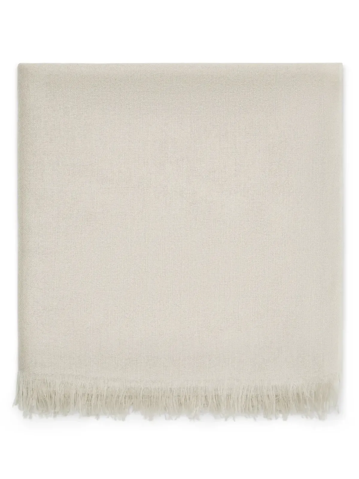 Brunello Cucinelli ファインニット フリンジスカーフ - 画像3