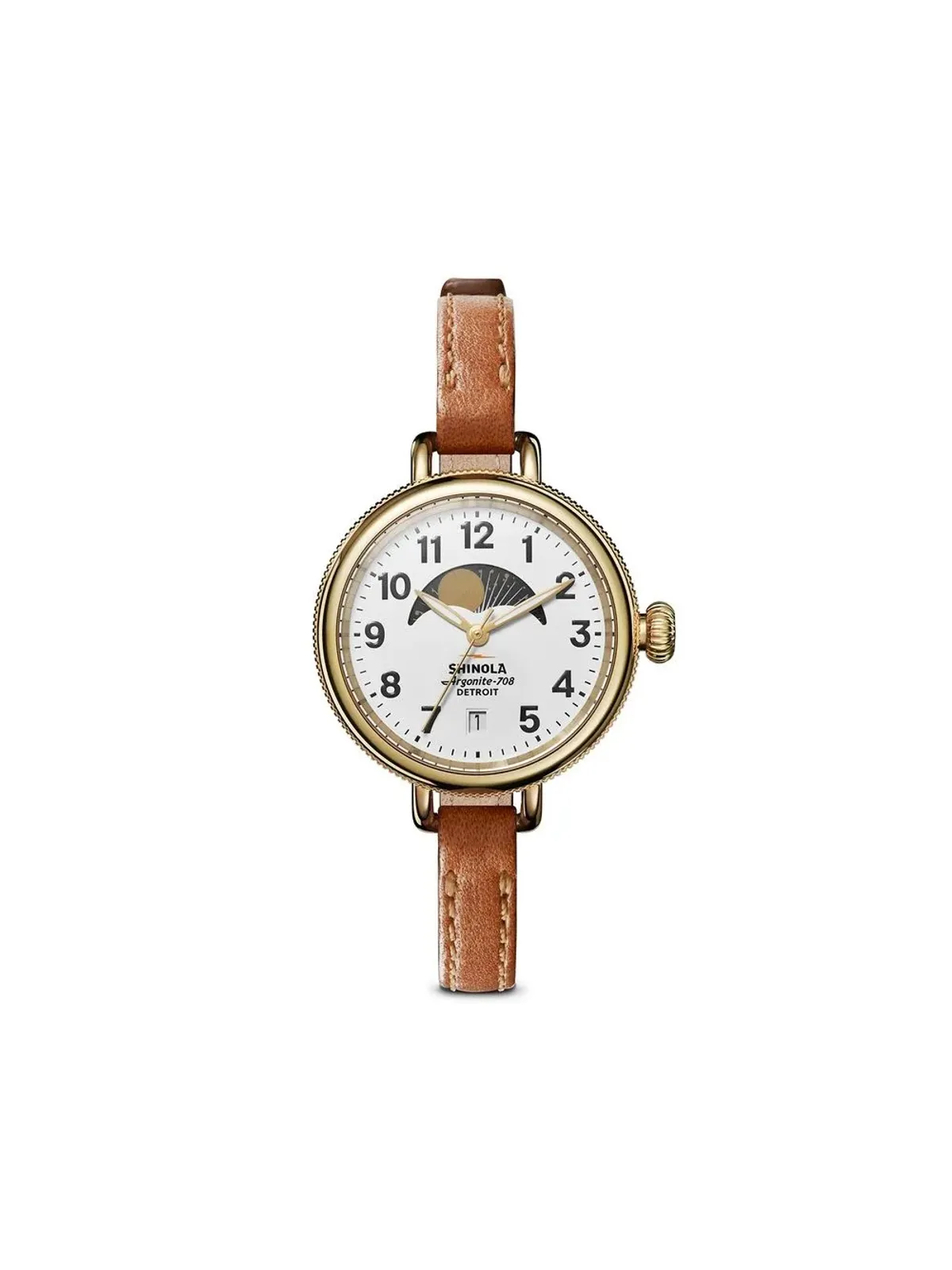 Shinola バーディー ムーンフェイズ ホワイト - 画像1