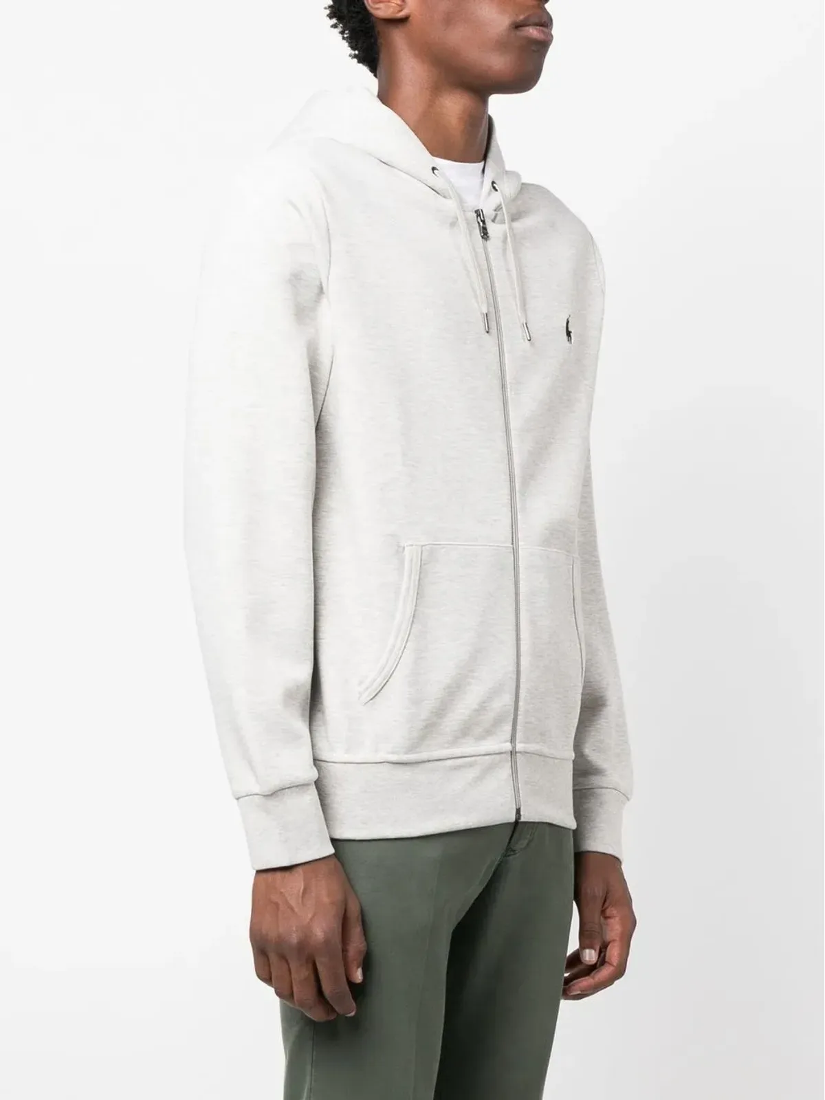 Polo Ralph Lauren ポロラルフローレン Pony ロゴ ジップアップ パーカー グレー - 画像3