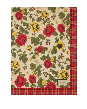 Gucci フローラルプリント・キルティングブランケット - レッド - サムネイル4