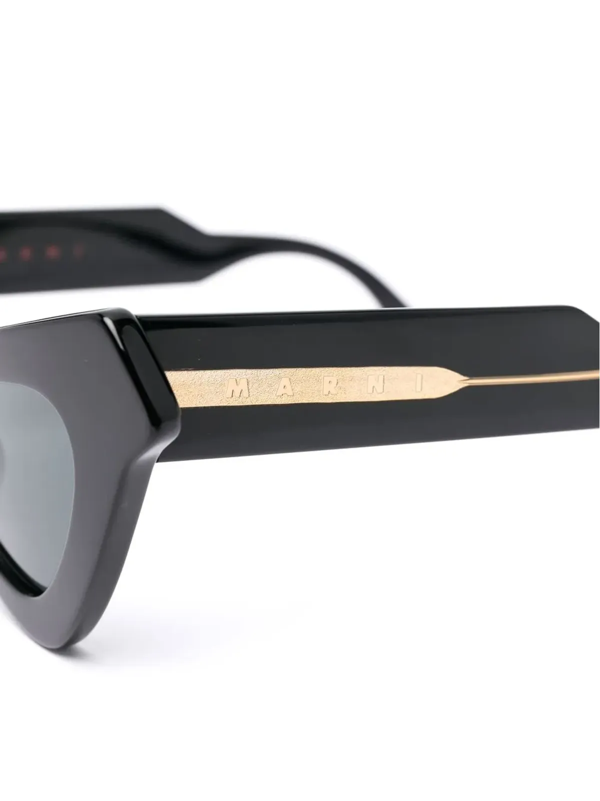 Marni Eyewear フェアリープール 三角フレーム サングラス - 画像3