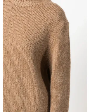 Jil Sander ウール混紡ニットセーター ブラウン - サムネイル5