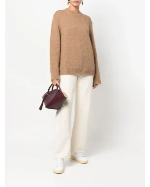 Jil Sander ウール混紡ニットセーター ブラウン - サムネイル2