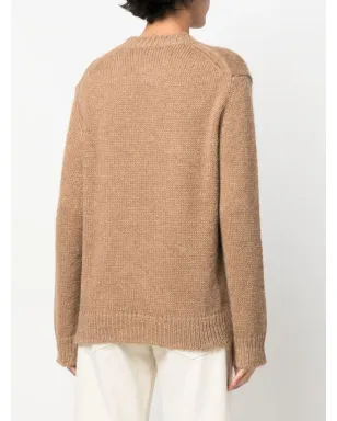 Jil Sander ウール混紡ニットセーター ブラウン - サムネイル4