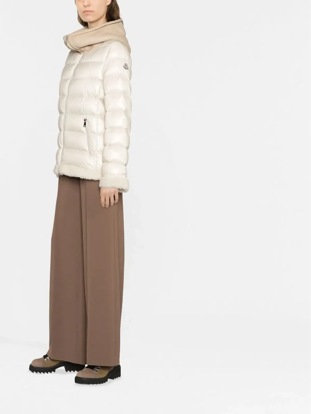 Moncler Guichard shearling-trim jacket - 画像4