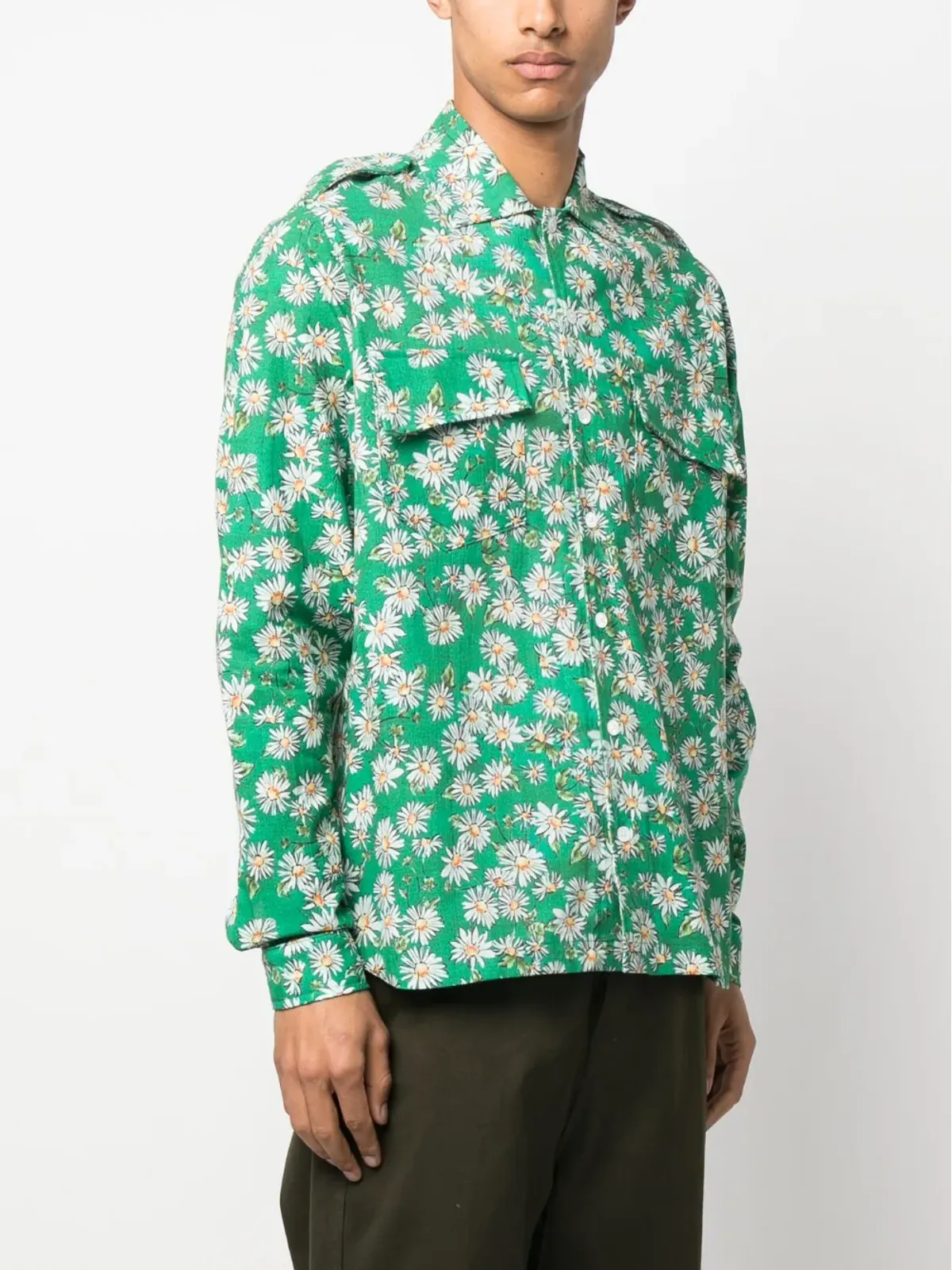 RHUDE デイジープリント ロングスリーブ シャツ - 画像3