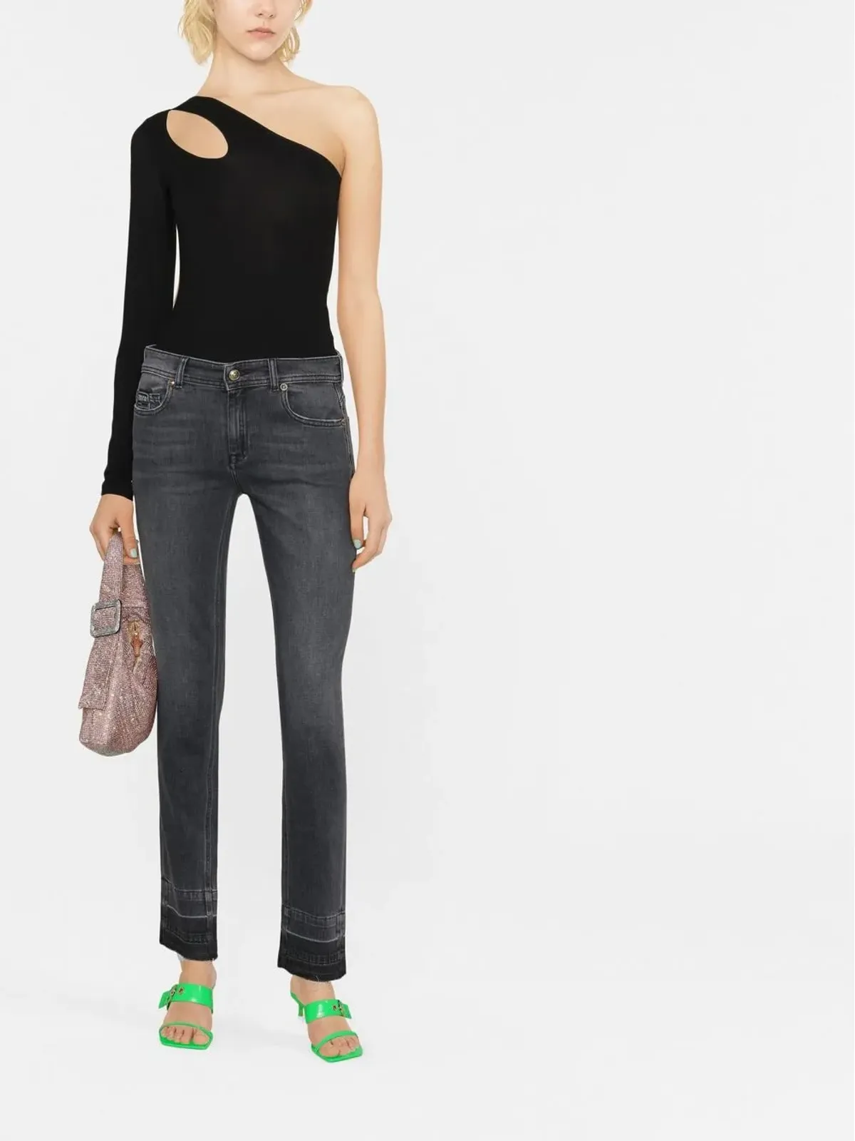 Versace Jeans Couture ロゴパッチ付きスキニージーンズ - 画像2