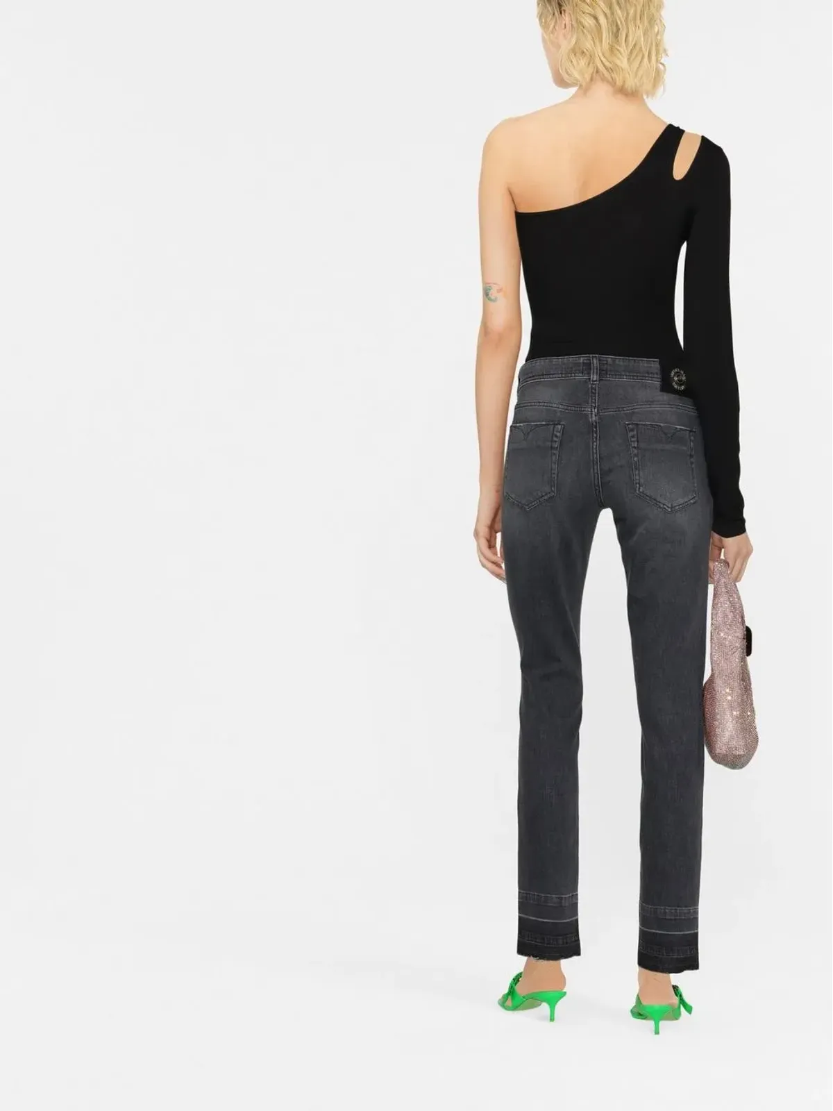 Versace Jeans Couture ロゴパッチ付きスキニージーンズ - 画像3