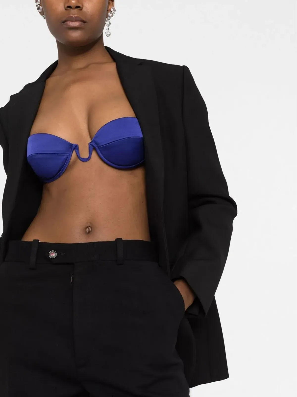 Stella McCartney ワイヤードサテン ブラトップ - 画像5