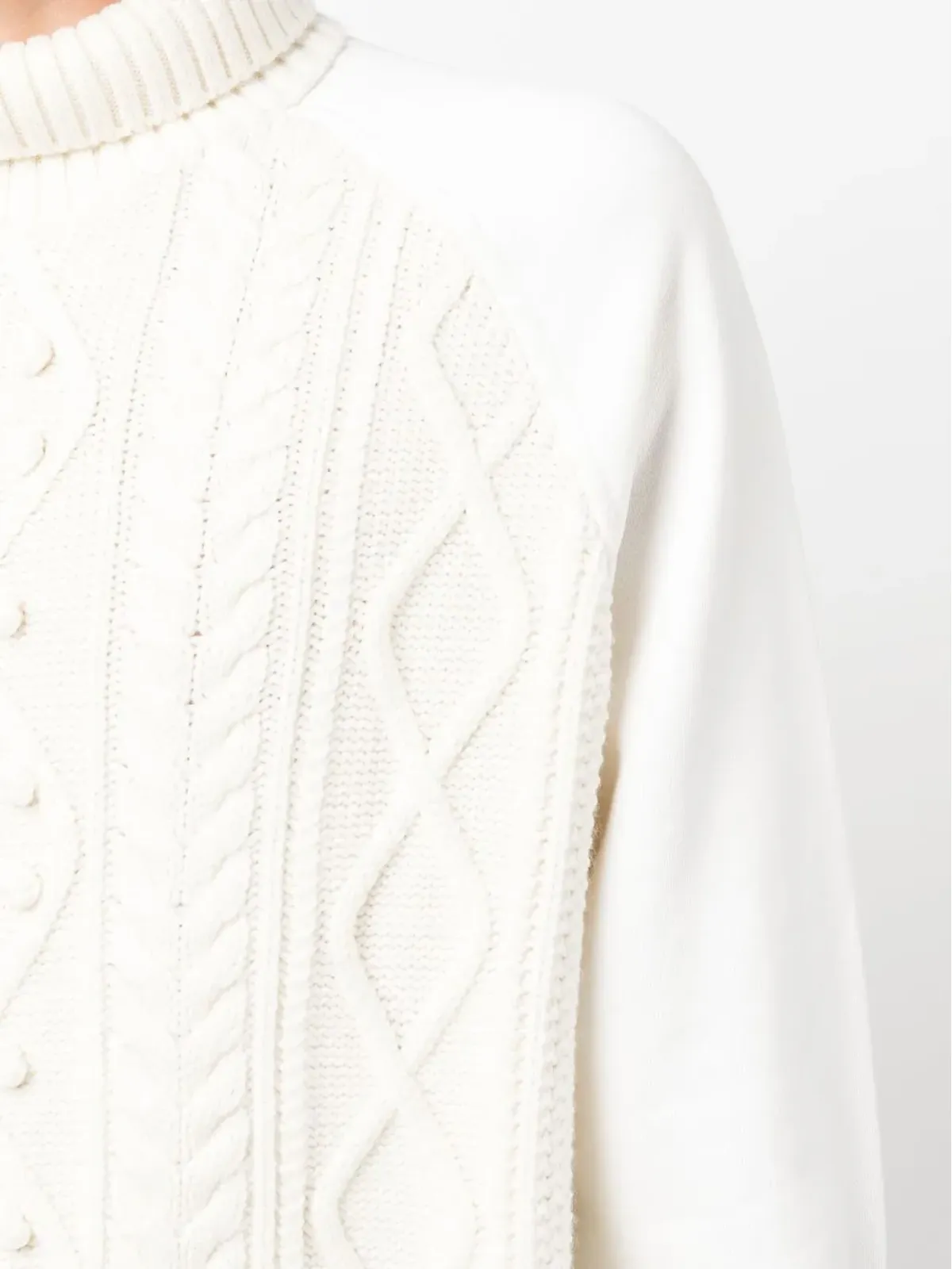 Neil Barrett embroidered-logo sleeve knit jumper - White - 画像5