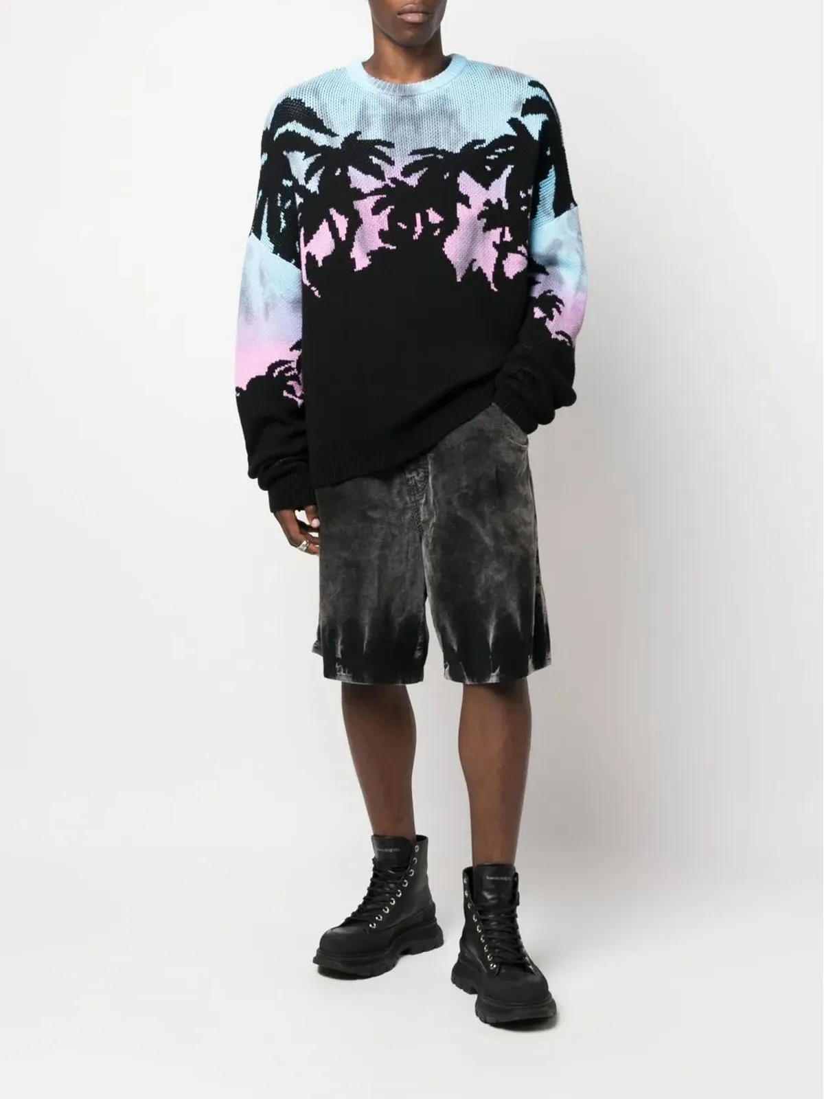 DSQUARED2 トロピカル柄ジャカード ジャンパー - 画像2