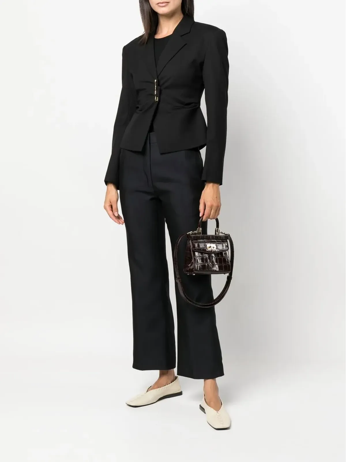Jil Sander ハイウエストフレアパンツ - 画像2