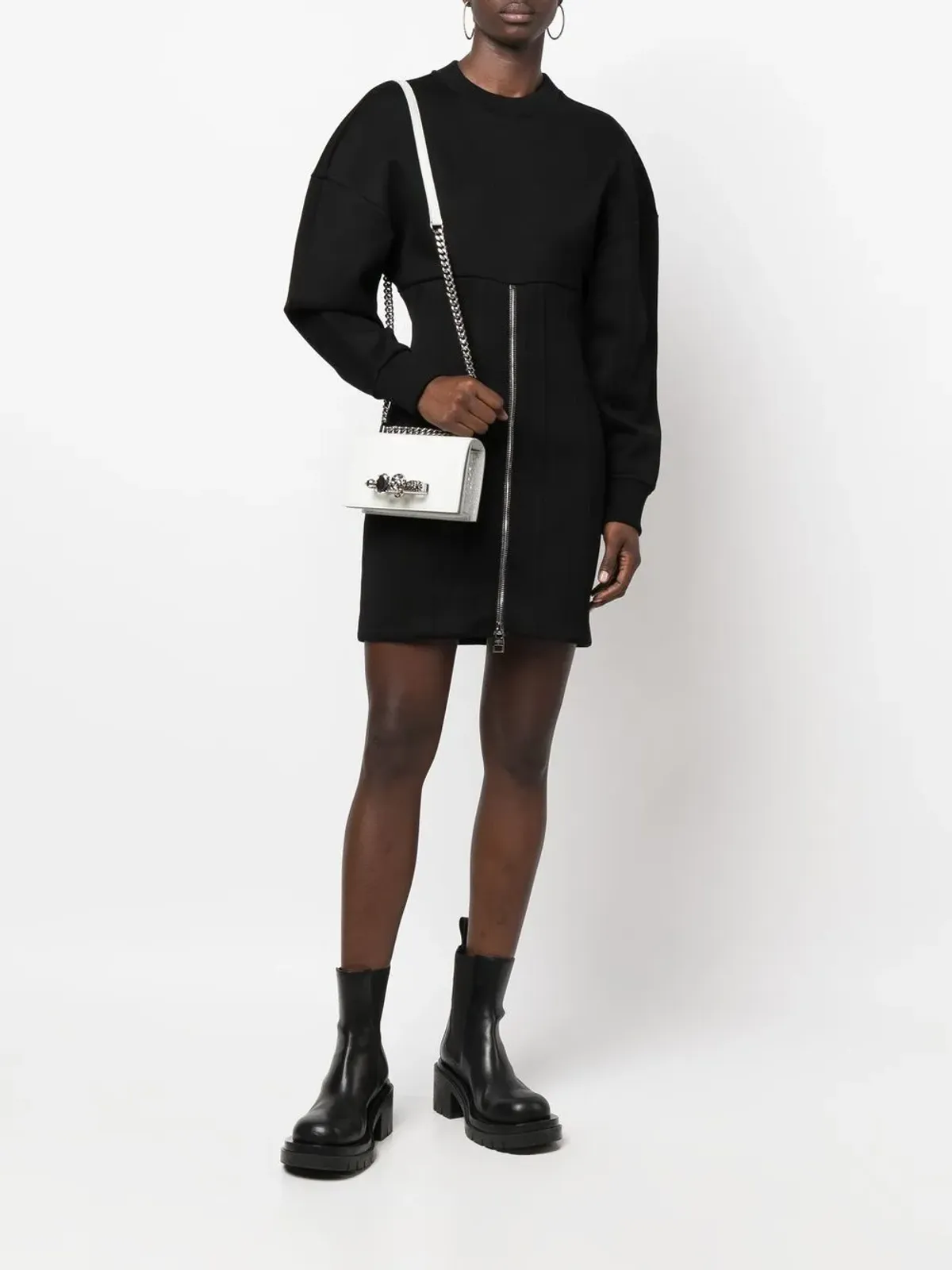 Alexander McQueen ジップディテール ミニドレス - 画像2