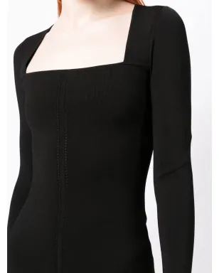 Victoria Beckham フィットしたスクエアネックドレス - サムネイル5