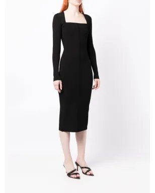 Victoria Beckham フィットしたスクエアネックドレス - サムネイル3