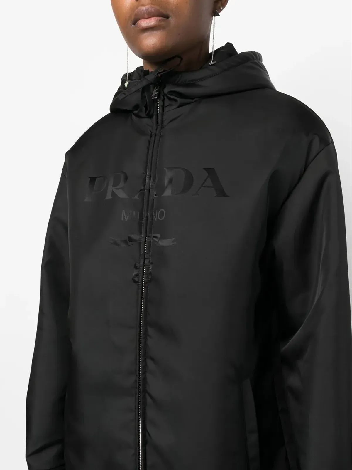 Prada Re-Nylon フード付きジャケット - 画像5