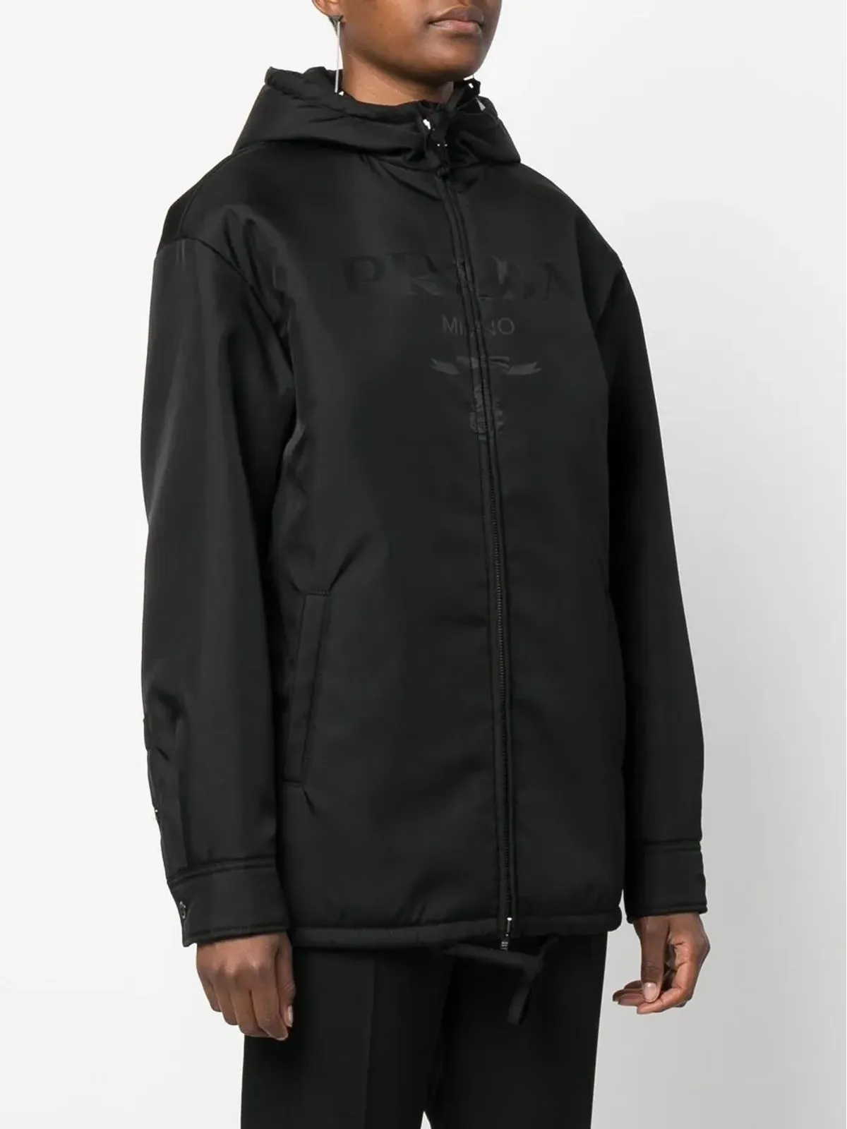 Prada Re-Nylon フード付きジャケット - 画像3