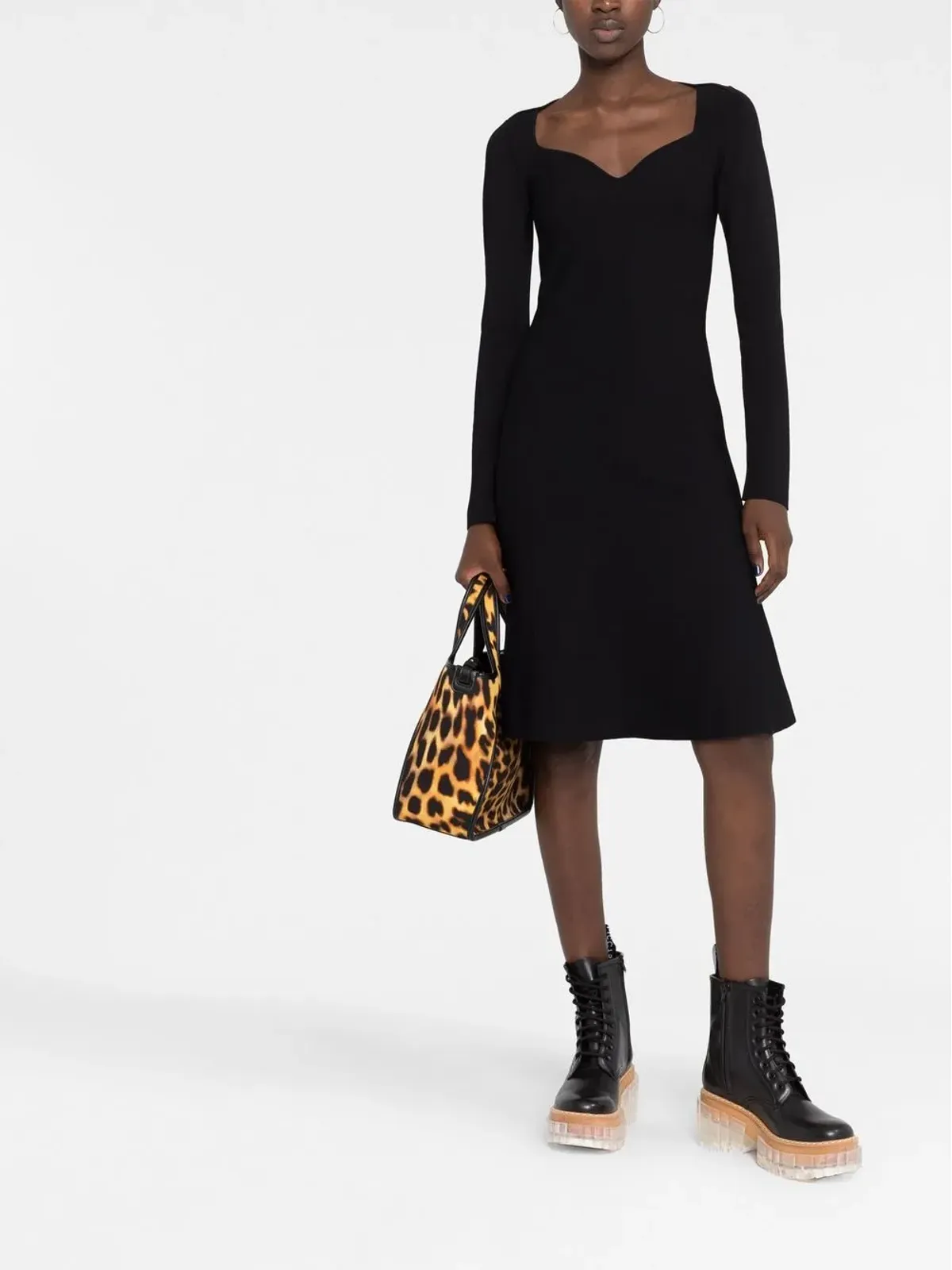 Stella McCartney スウィートハートネック・フレアドレス - 画像2