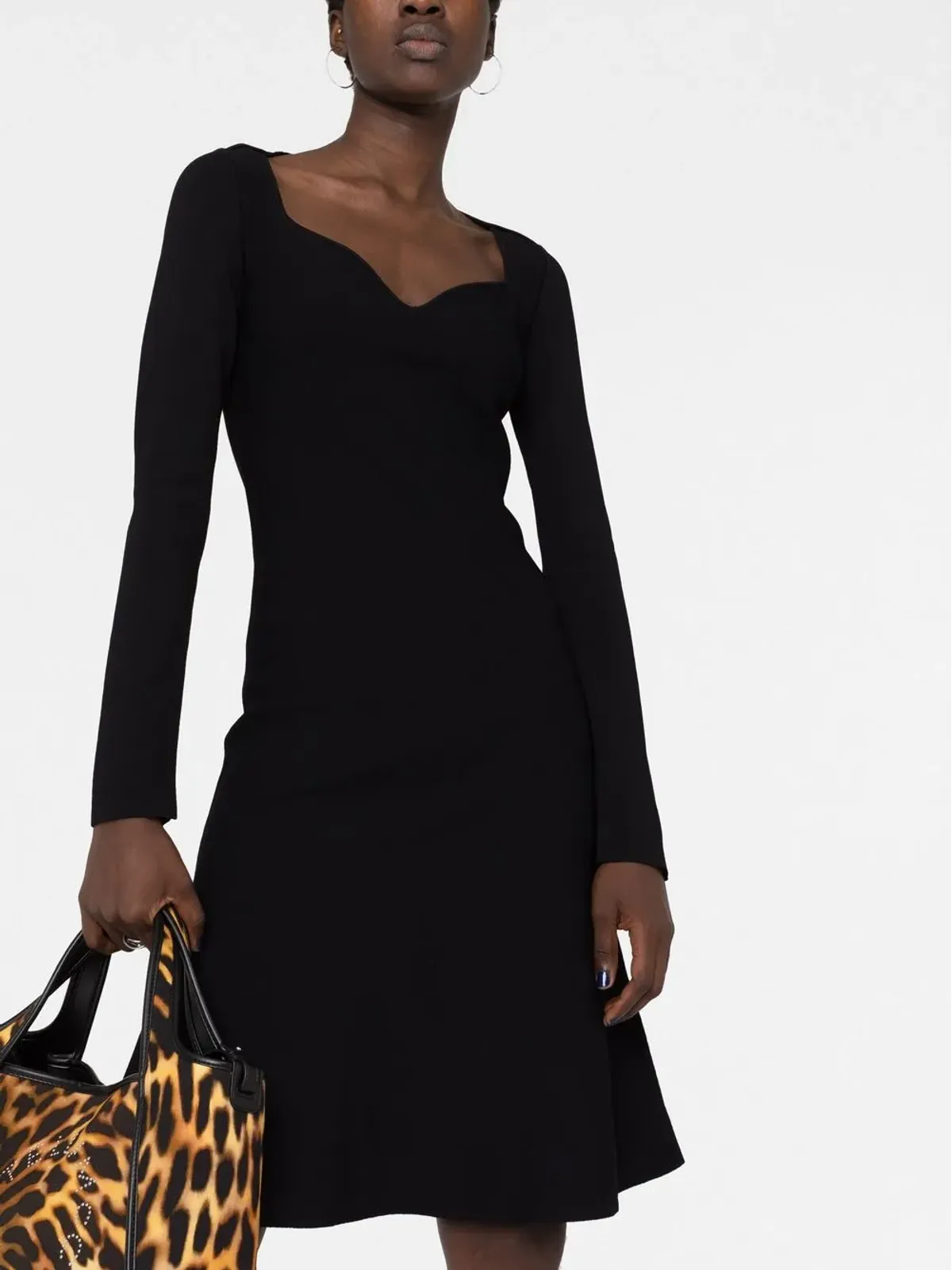 Stella McCartney スウィートハートネック・フレアドレス - 画像3