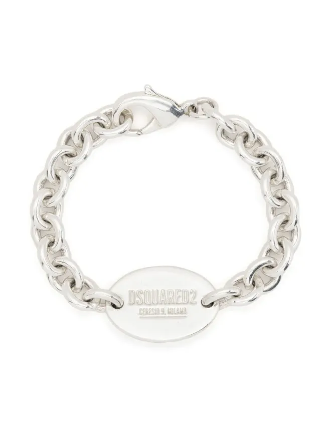 Dsquared2 DSQUARED2 ロゴプレートチェーンブレスレットの商品画像