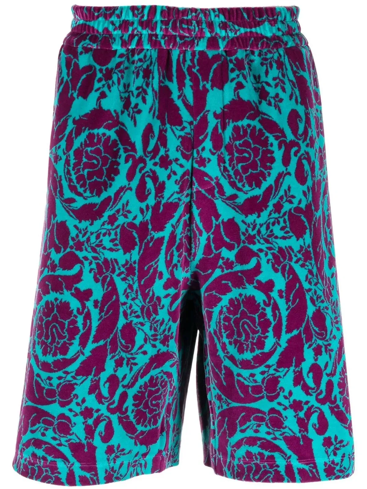 Versace 抽象柄ベルマダショーツ - 画像1