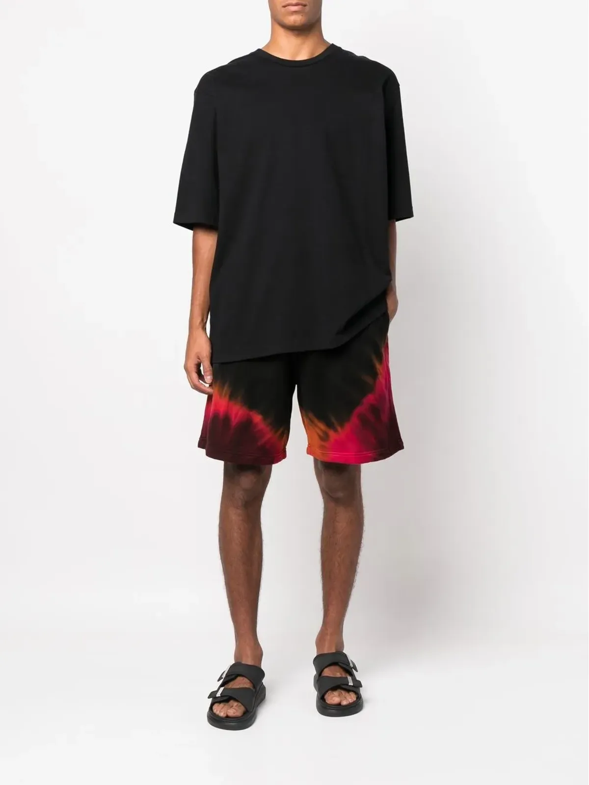 DSQUARED2 タイダイ柄 トラックショーツ - ブラック - 画像2