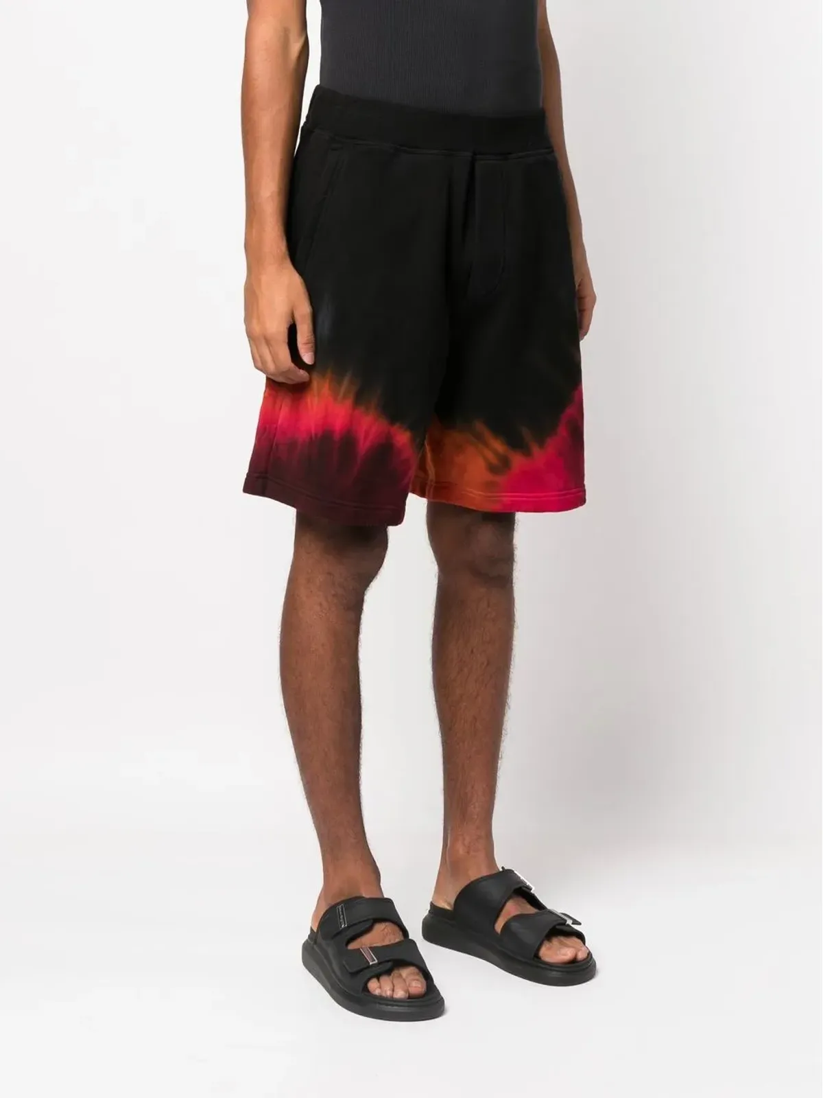 DSQUARED2 タイダイ柄 トラックショーツ - ブラック - 画像3