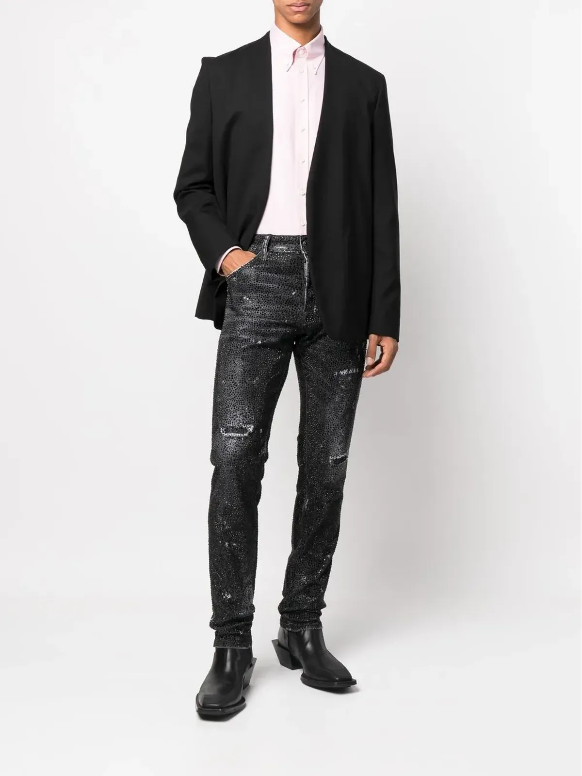 DSQUARED2 ロゴプリント ボタンアップシャツ - 画像2