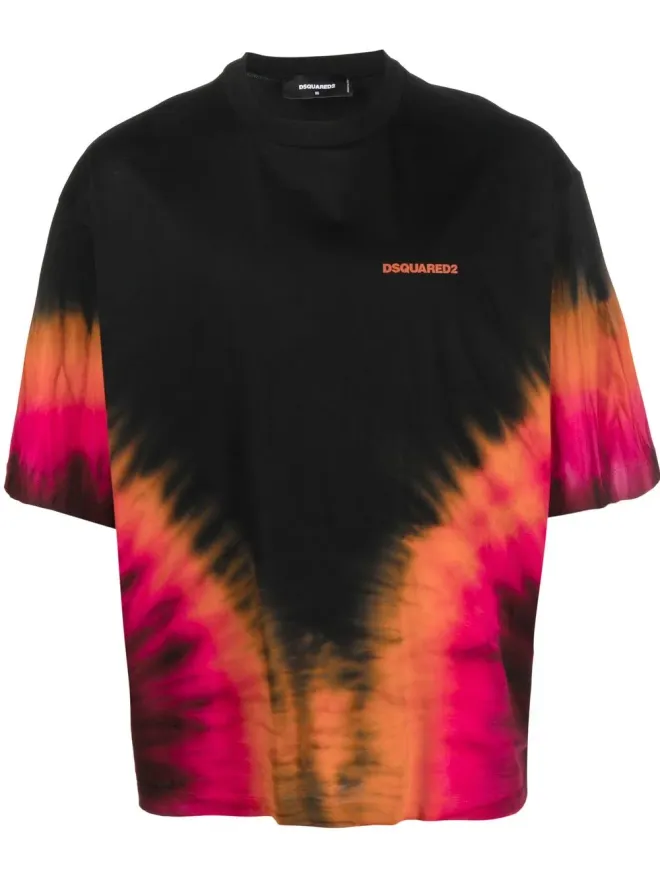 Dsquared2 DSQUARED2 タイダイ ロゴプリント Tシャツの商品画像