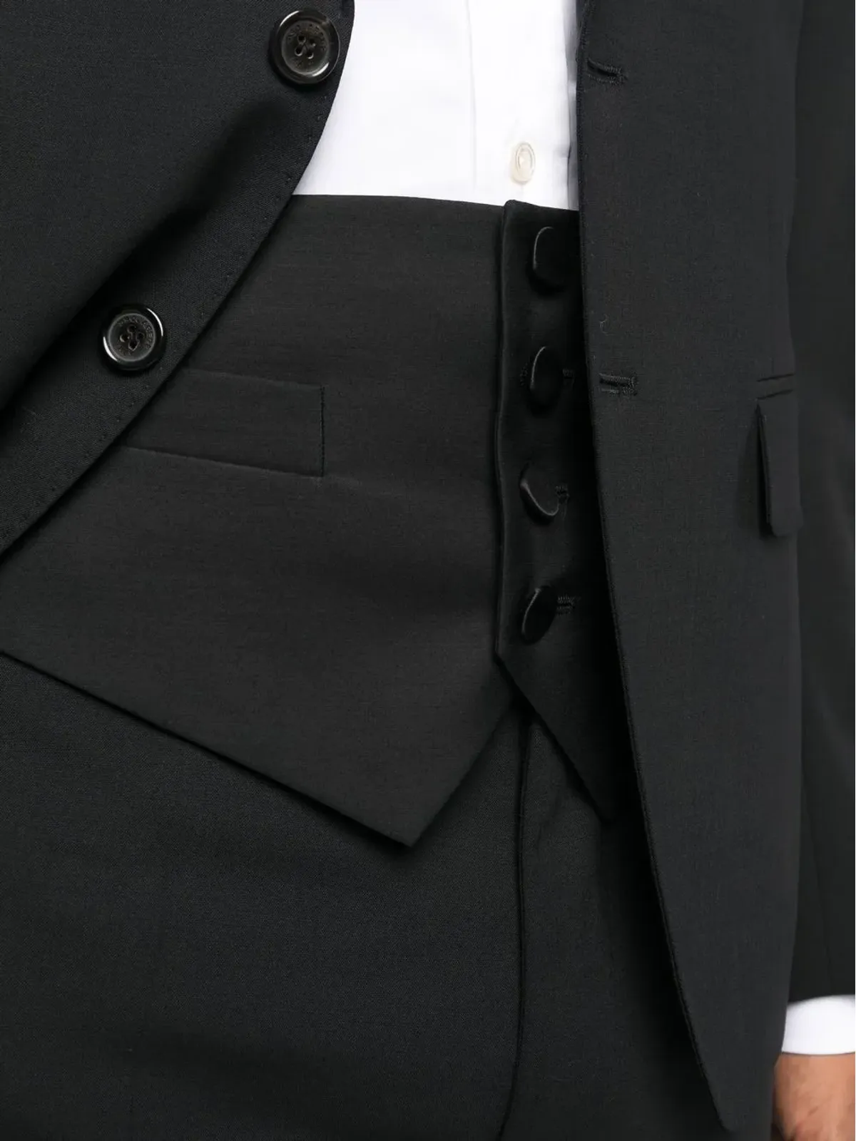 DSQUARED2 ボタンフロント カマーバンド - ブラック - 画像5