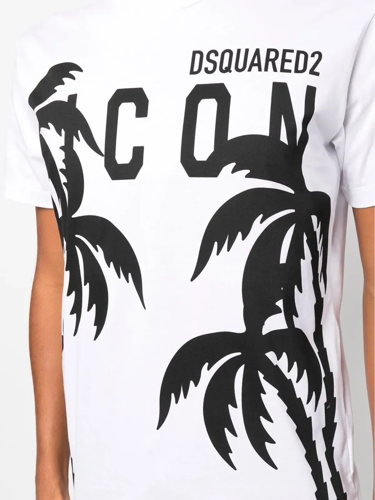 DSQUARED2 パームツリー ロゴプリント Tシャツ - 画像5