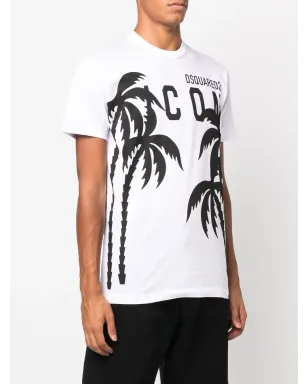 DSQUARED2 パームツリー ロゴプリント Tシャツ - サムネイル3