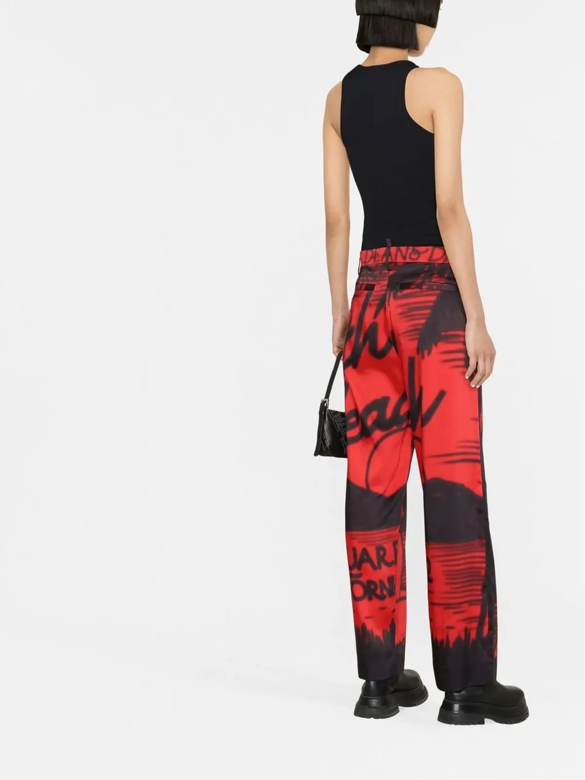 DSQUARED2 ニット地のノースリーブタンクトップ - ブラック - 画像4