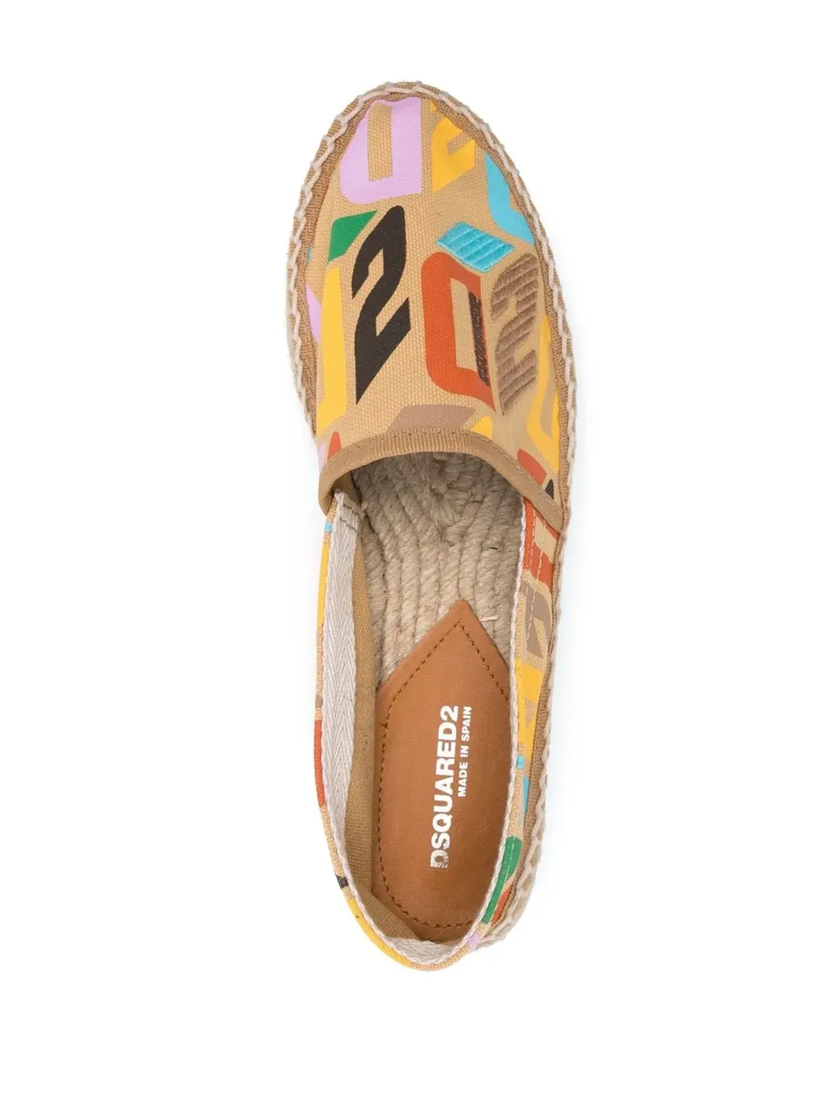 DSQUARED2 全体ロゴプリント エスパドリーユ - 画像4
