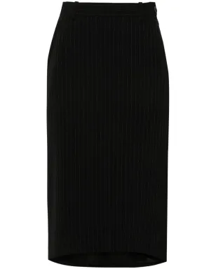 Balenciaga アワーグラス ミディスカート - ブラック - サムネイル1
