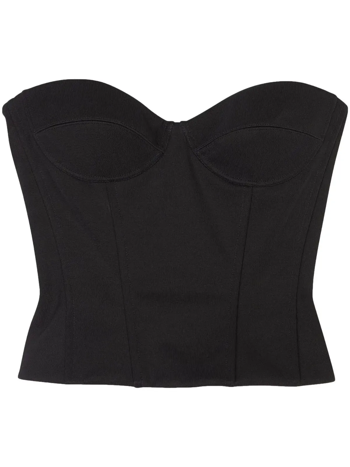 Balenciaga strapless bustier top - Black - 画像1