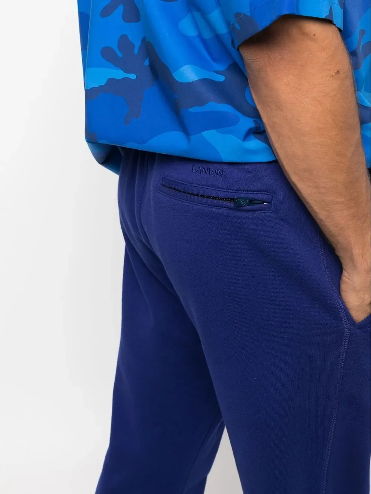 Lanvin ドローコード付きウエストバンドのトラックパンツ - 画像5