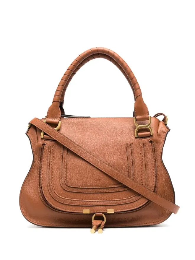 Chloe Chloé マルシー グレインドレザー トートバッグ - ブラウンの商品画像