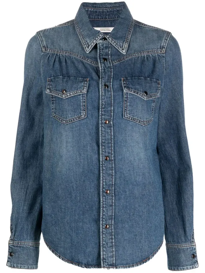 Dorothee Schumacher Dorothee Schumacher パッチポケット デニムシャツの商品画像