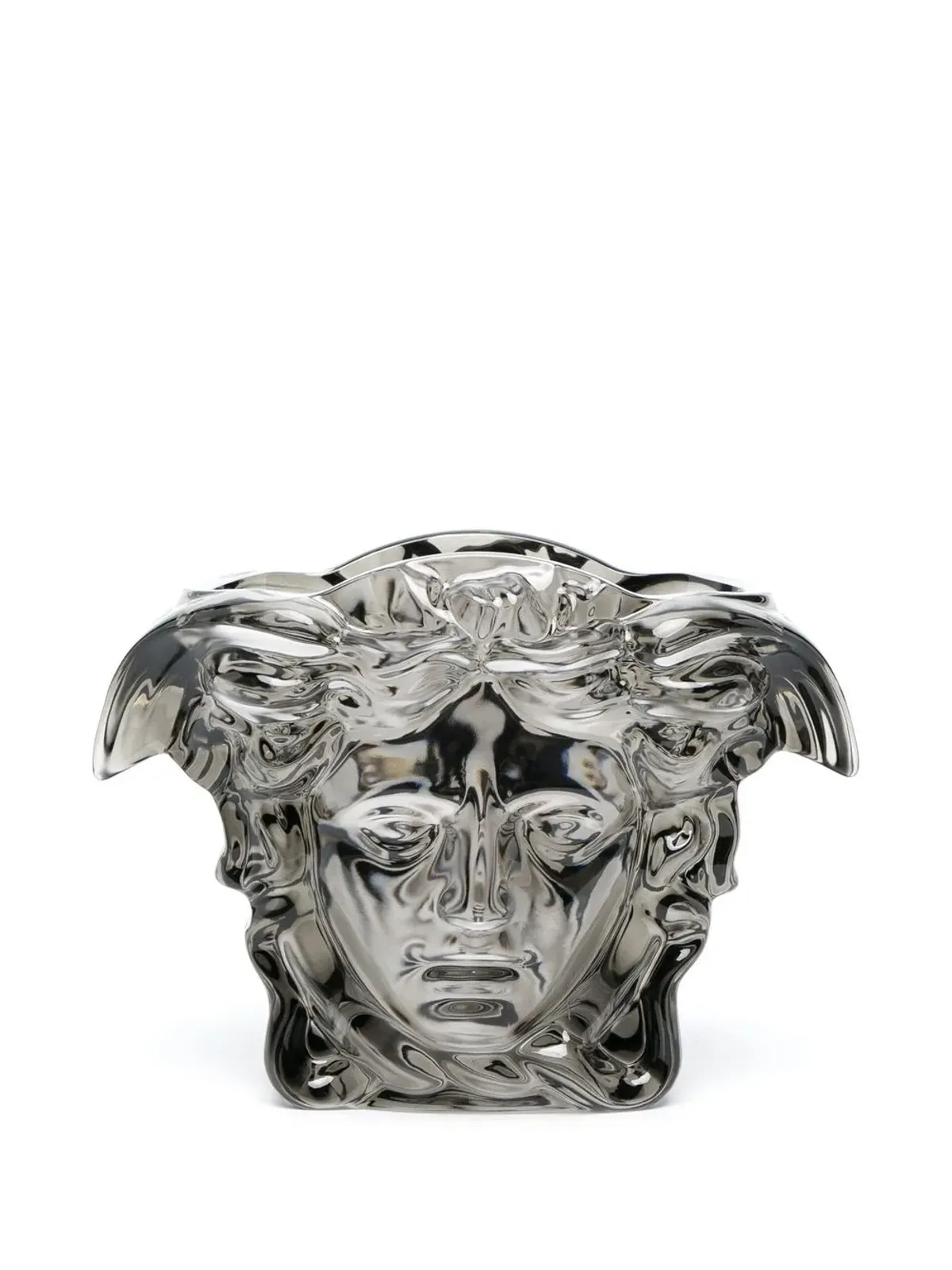 Versace メデューサ ガラス花瓶 - ブラック - 画像2