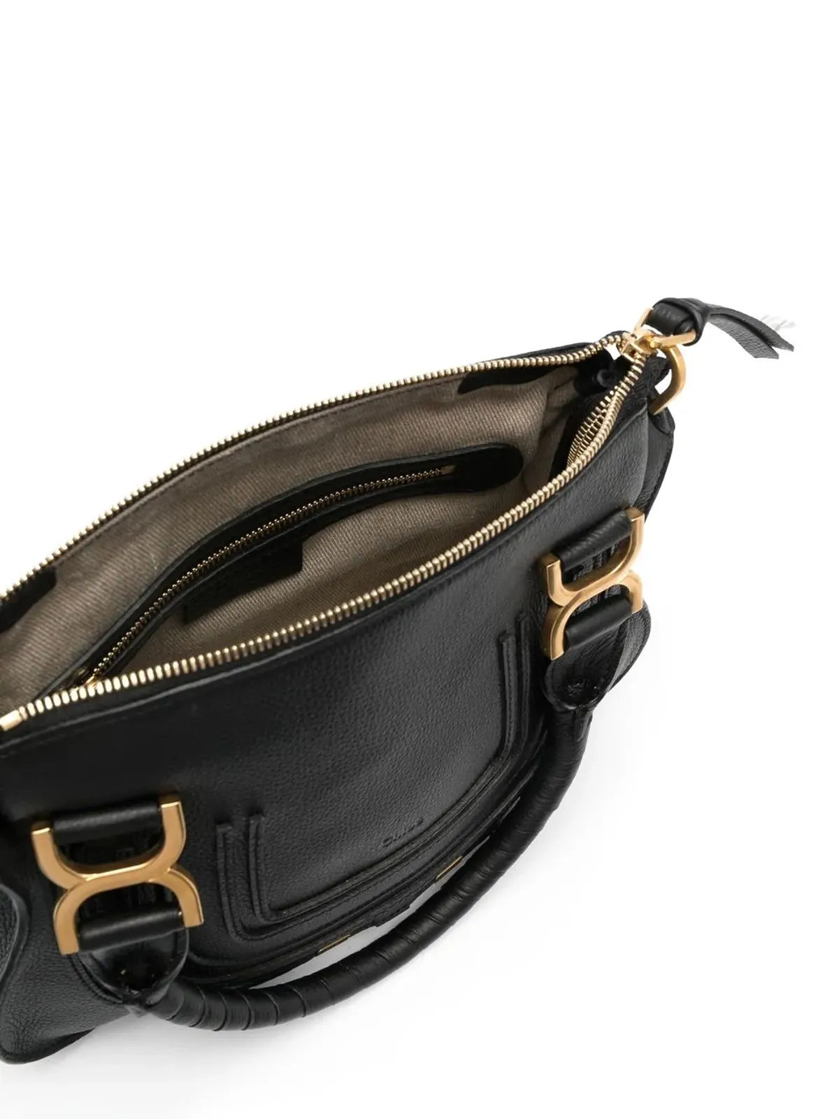 Chloé マルシー レザー トートバッグ - Black - 画像5
