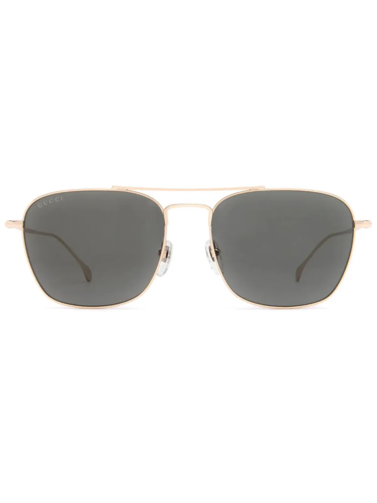 Gucci Eyewear 矩形フレーム ダブルブリッジ サングラス - 画像1