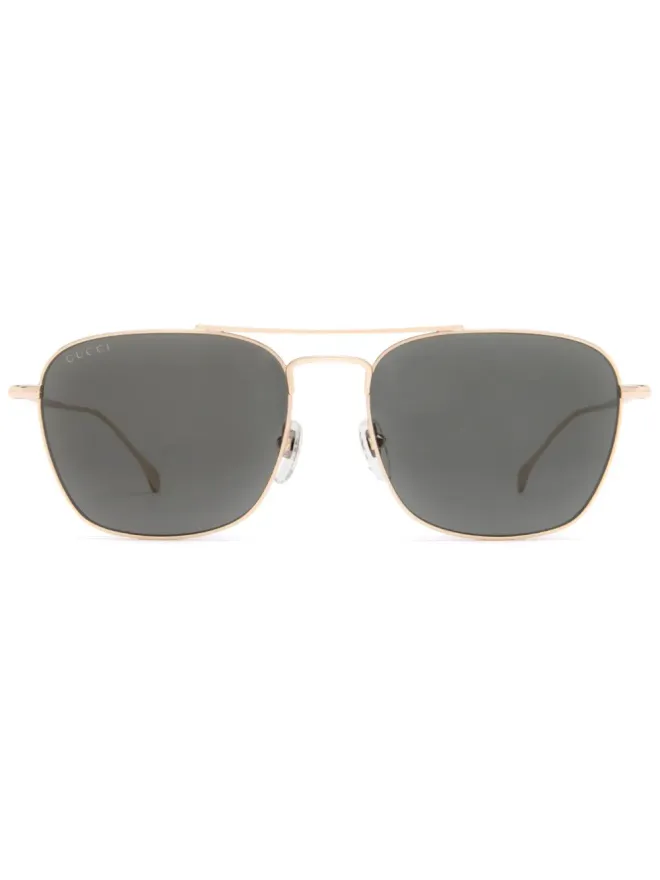 Gucci Eyewear Gucci Eyewear 矩形フレーム ダブルブリッジ サングラスの商品画像
